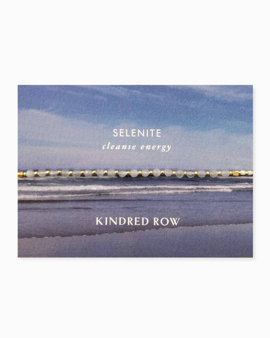 Kindred Row - Selenite Healing Gemstone Stacking Bracelet