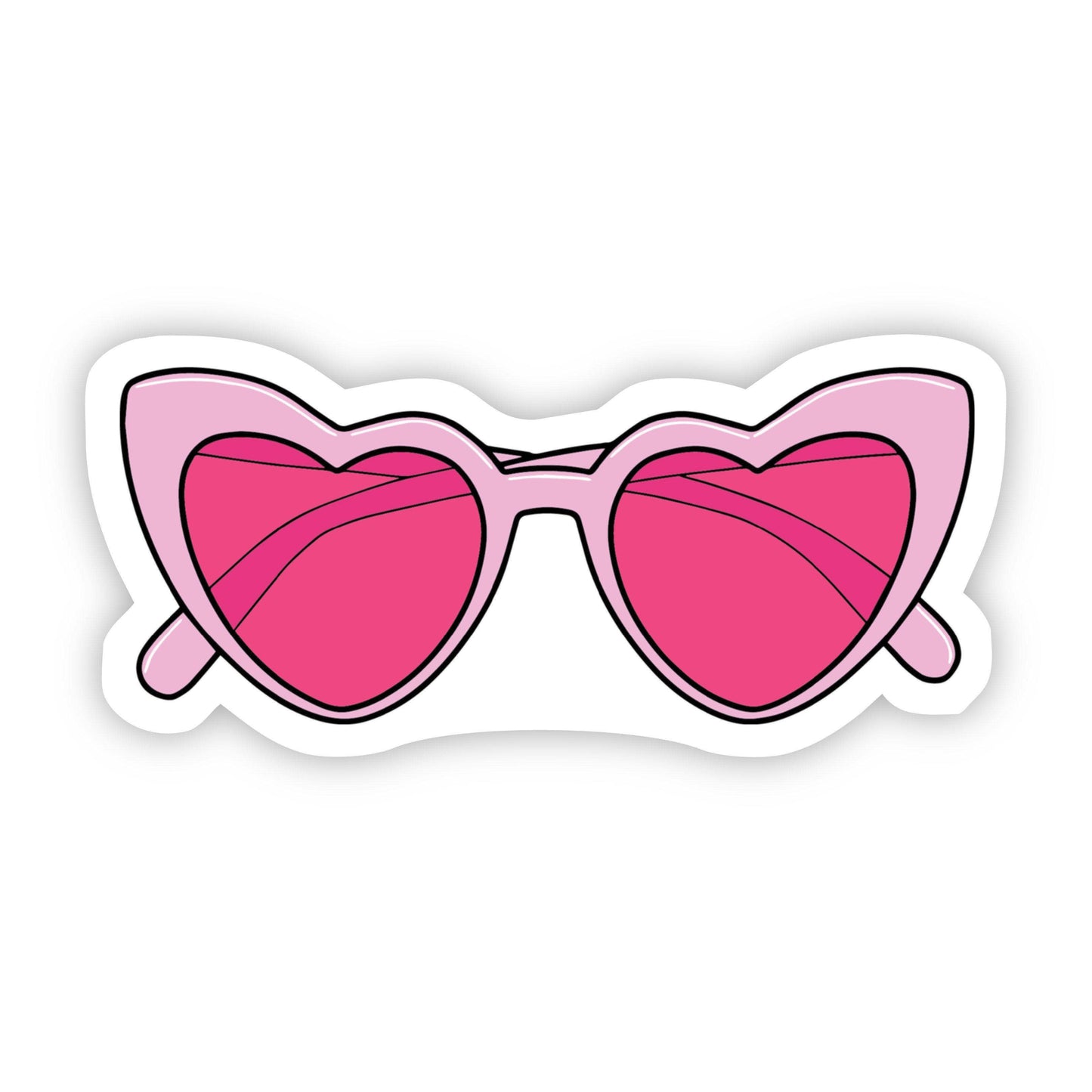 "Pink Heart Sunglasses" Aesthetic Sticker