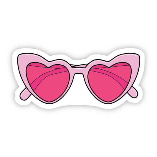 "Pink Heart Sunglasses" Aesthetic Sticker
