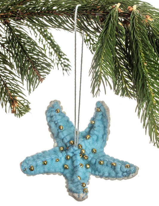 Silk Road Bazaar - Blue Starfish Ornament