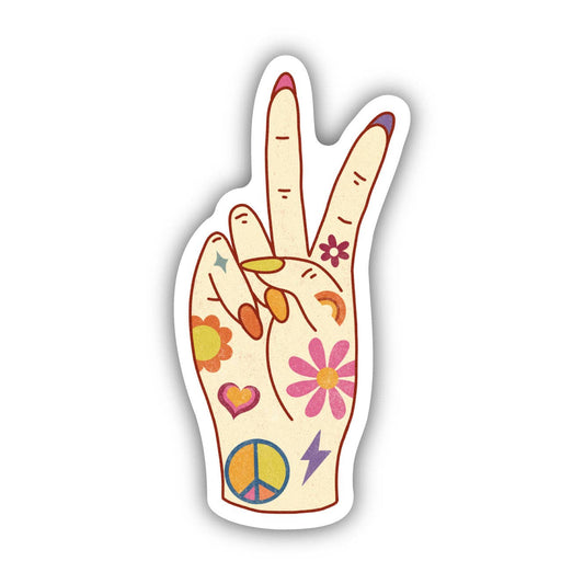 "Groovy Peace Sign" Sticker
