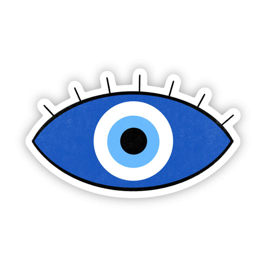 Big Moods - Evil eye sticker - blue