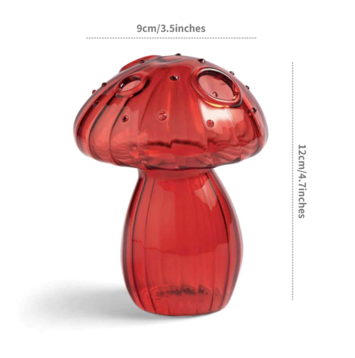 IVORE.GROUP - Mini Glass Mushroom Bud Vase - Rose