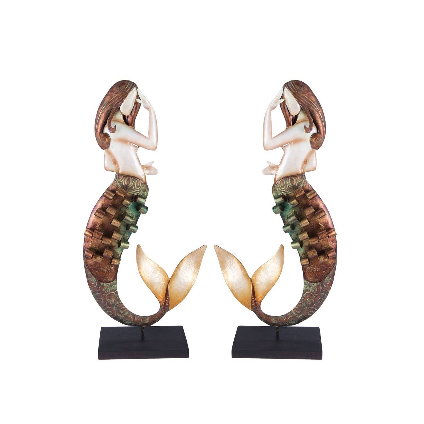 Beachcombers - Set of 2 Metal Mermaid Figures